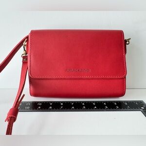 Portland Leather Metro Crossbody Bag Ruby, medium